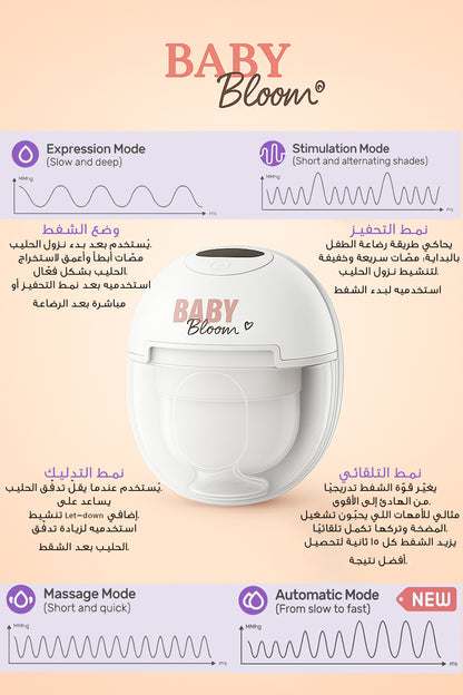مضخة بيبي بلوم  الذكيه - Smart flow